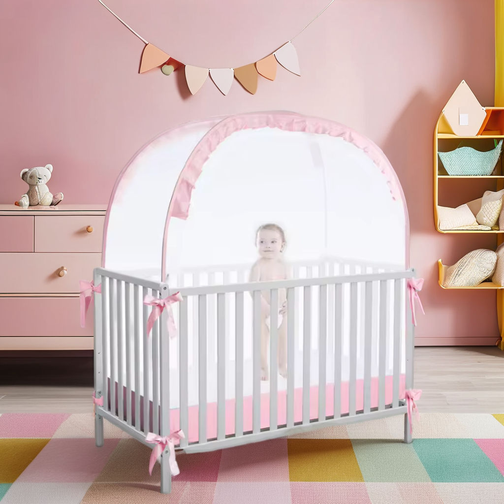 Foldable Kids Baby Dome Bed Tent Play Net (Portable Polyester Canopy)