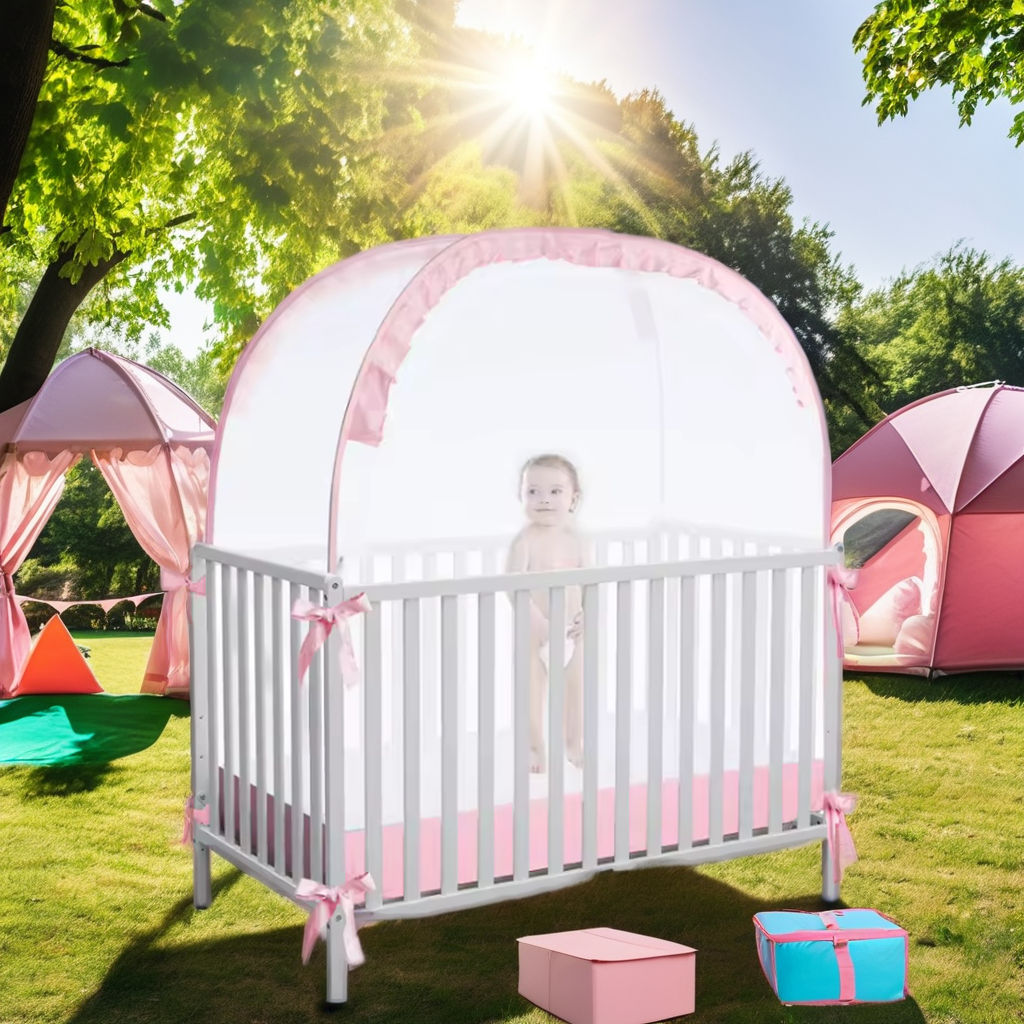 Foldable Kids Baby Dome Bed Tent Play Net (Portable Polyester Canopy)