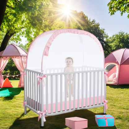 Foldable Kids Baby Dome Bed Tent Play Net (Portable Polyester Canopy)