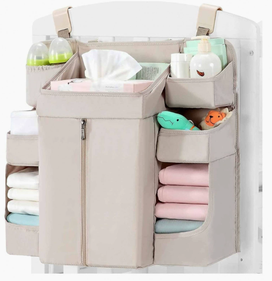 Portable Baby Essentials Diaper Child Nursery Hanging Diaper Caddy Organizer for Changing Table Crib Diaper Stacker Wholesale