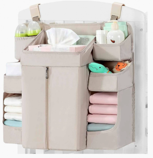 Portable Baby Essentials Diaper Child Nursery Hanging Diaper Caddy Organizer for Changing Table Crib Diaper Stacker Wholesale