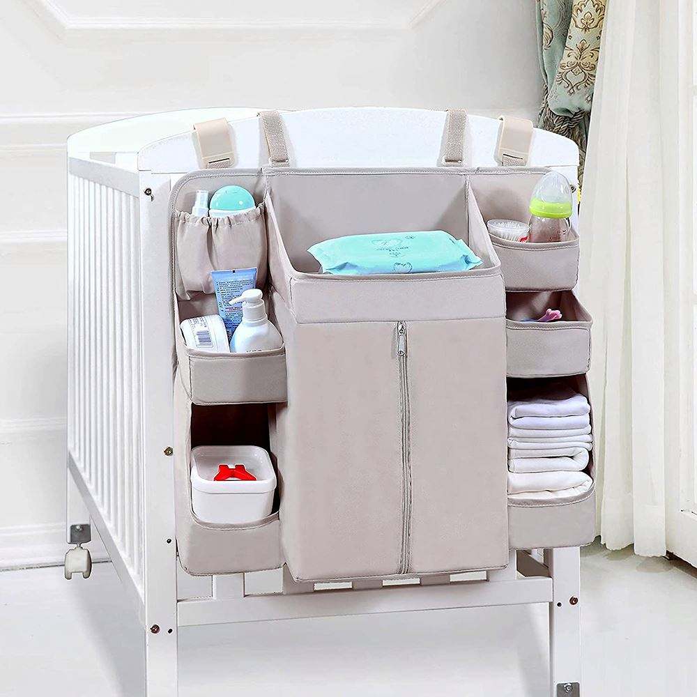 Portable Baby Essentials Diaper Child Nursery Hanging Diaper Caddy Organizer for Changing Table Crib Diaper Stacker Wholesale