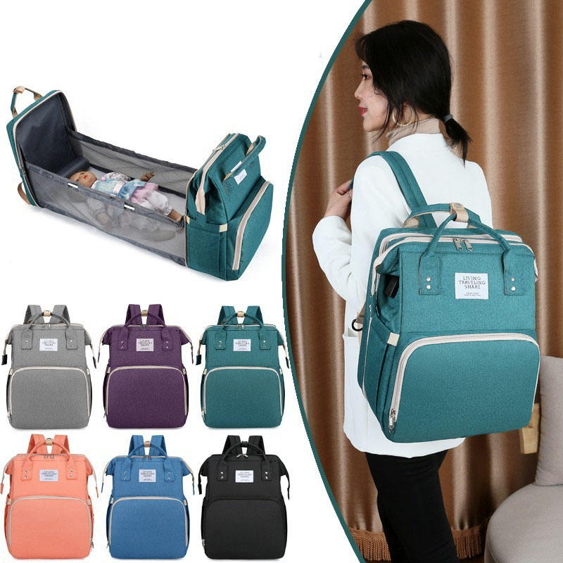 Waterproof Portable Mommy Bags Baby Bags for Mom Baby Products Diaper Bag with Changing Pad
